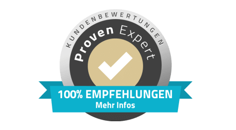 100% Weiterempfehlungen auf Proven Expert